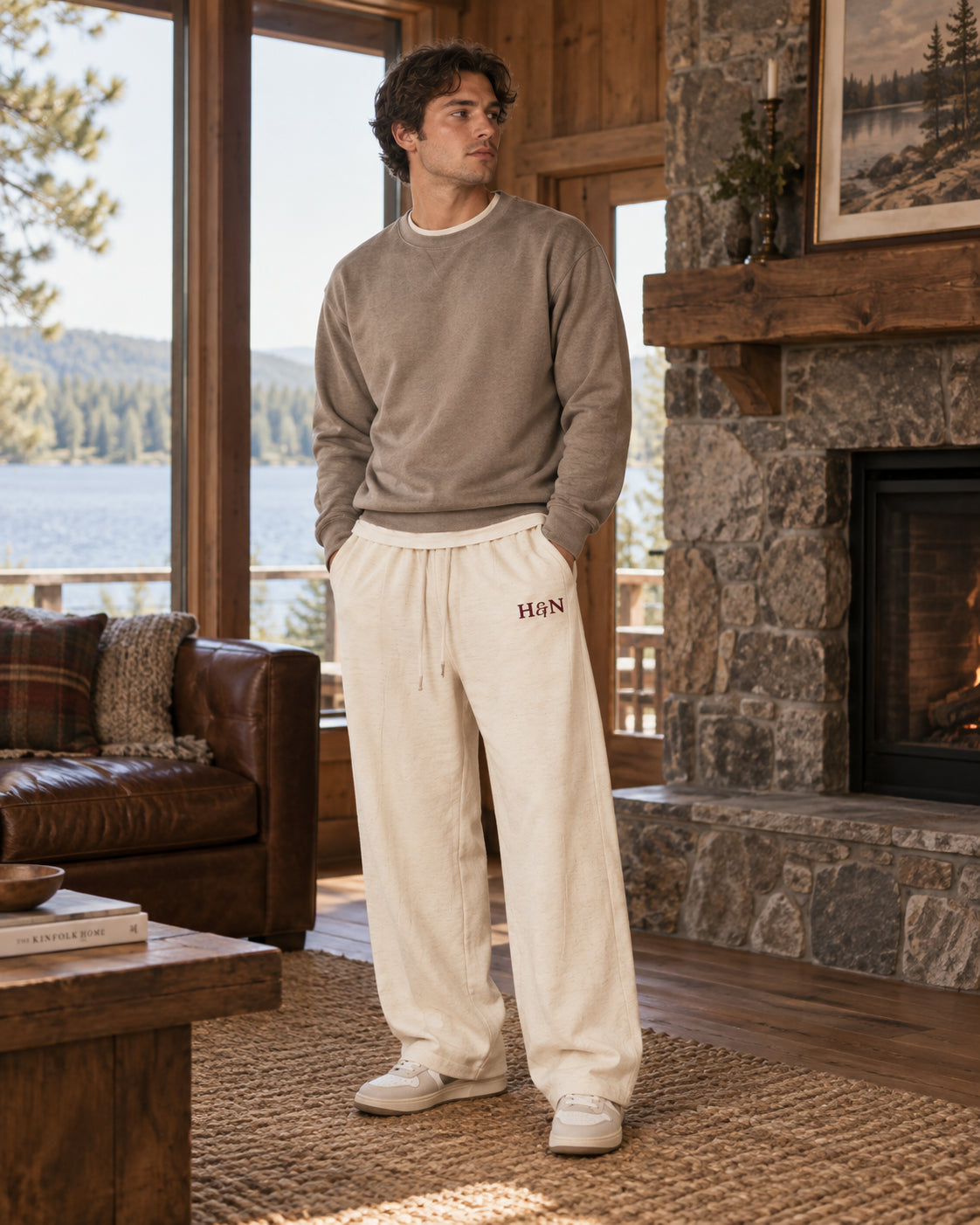 Wide-Leg Lounge Pant