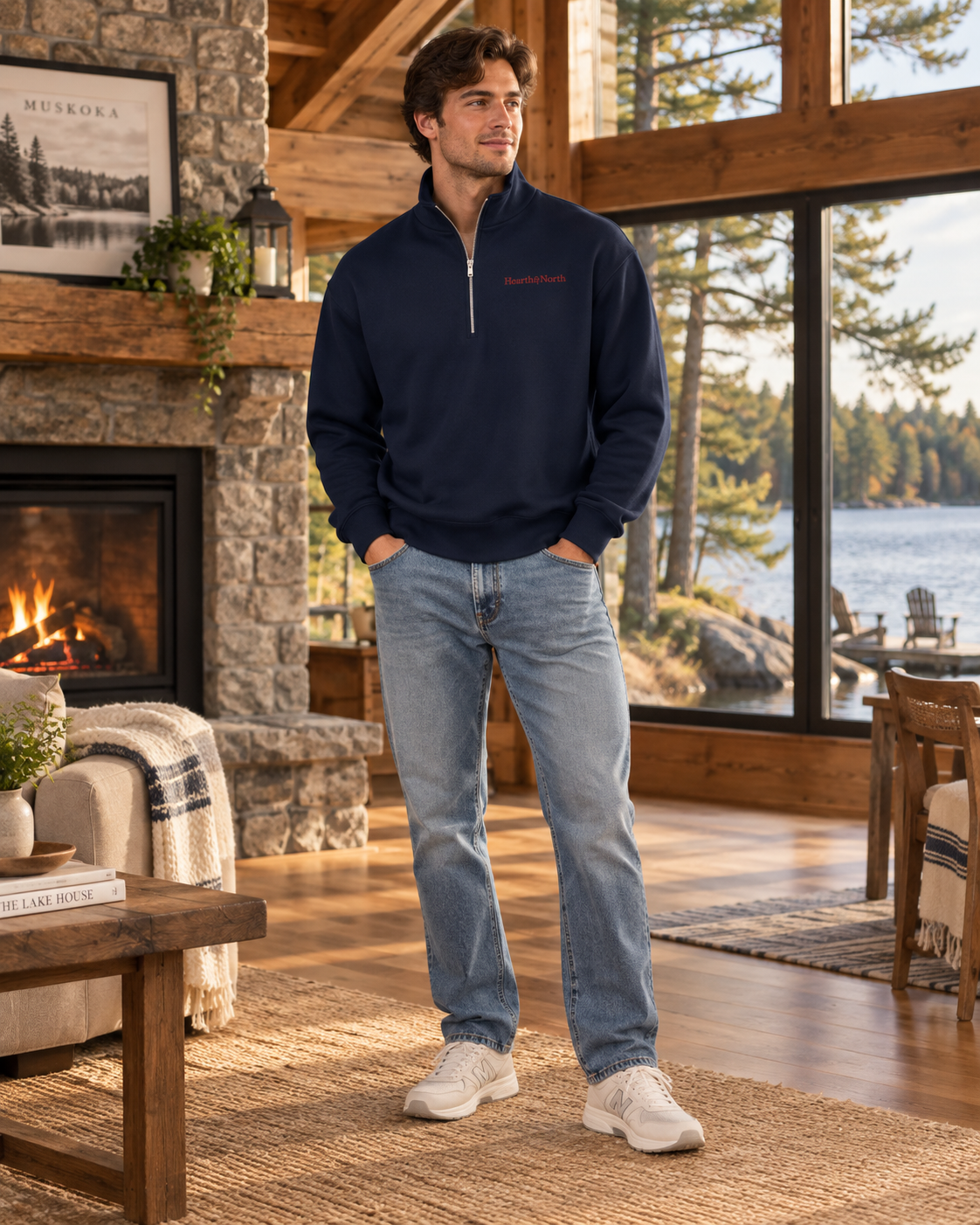 Wordmark Half-Zip