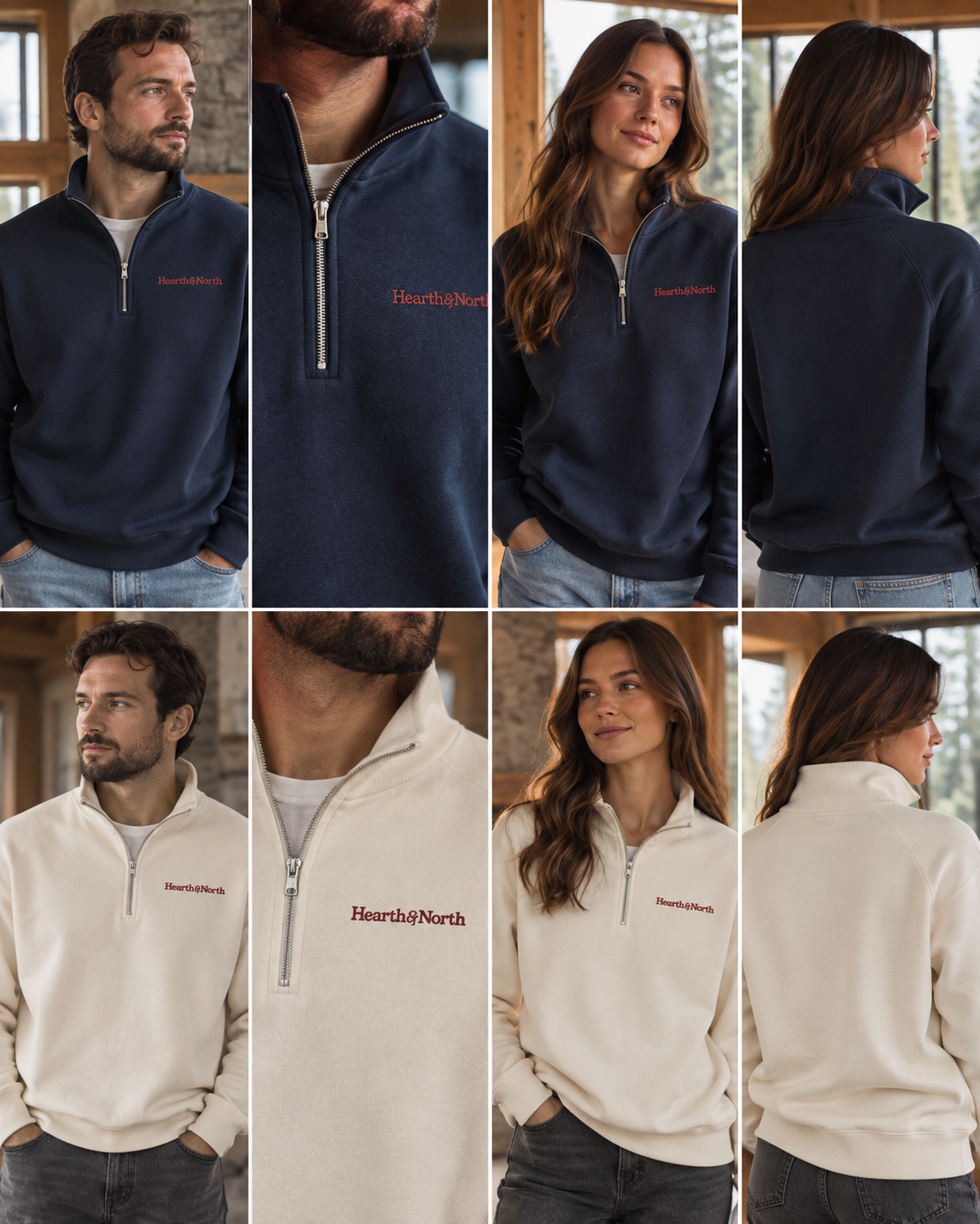 Wordmark Half-Zip