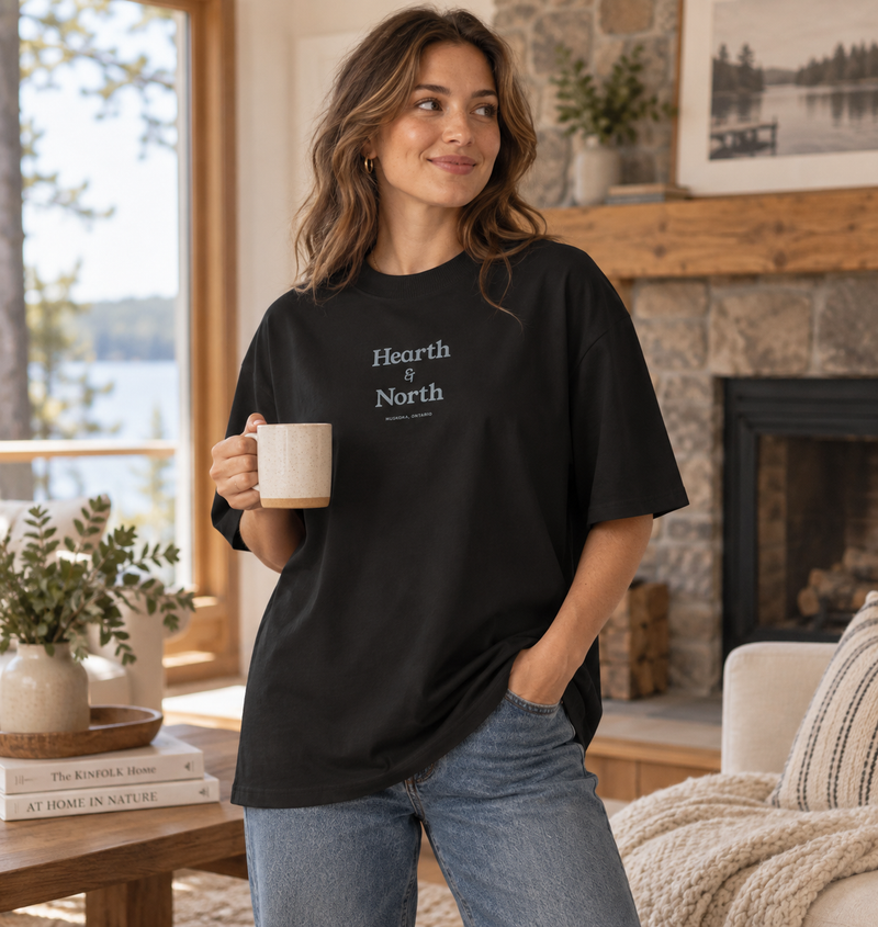 Wordmark Oversized T - 100% Ring-Spun Cotton - Black