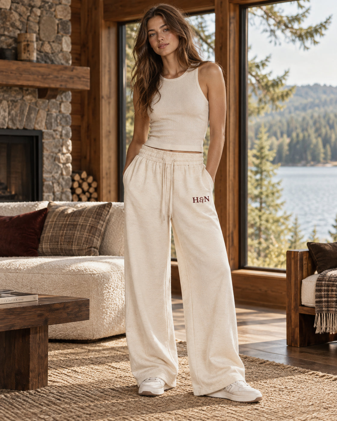 Wide-Leg Lounge Pant